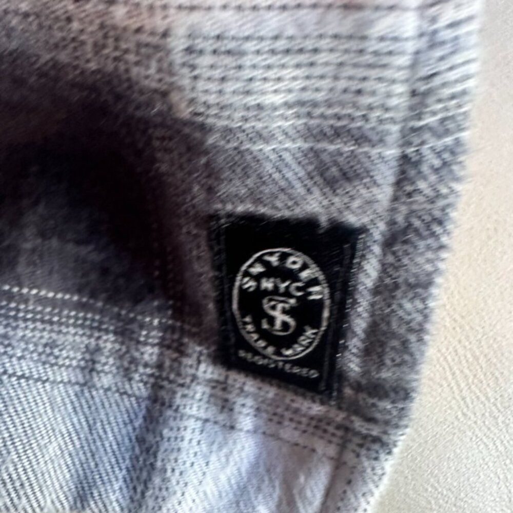 Todd Snyder Black and White Plaid flannel shirt - Picture 5 of 5